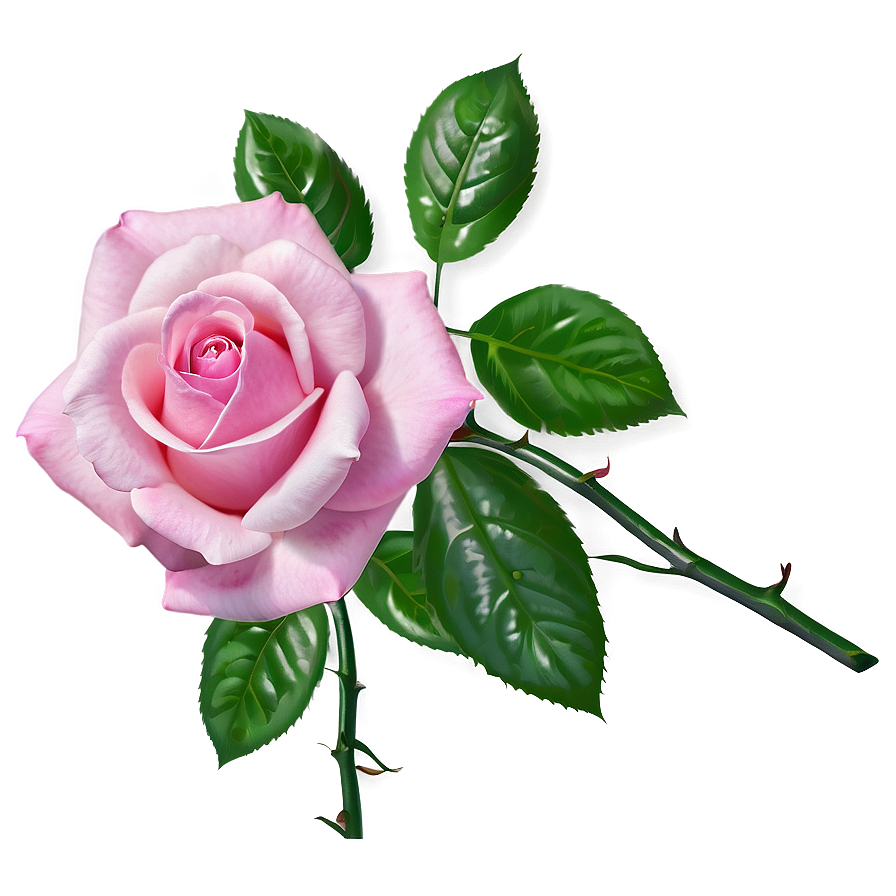 Pink Rose Closeup Png Hwv