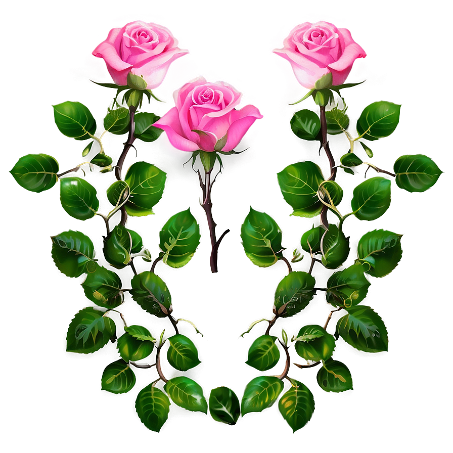 Pink Rose Garden Png 79