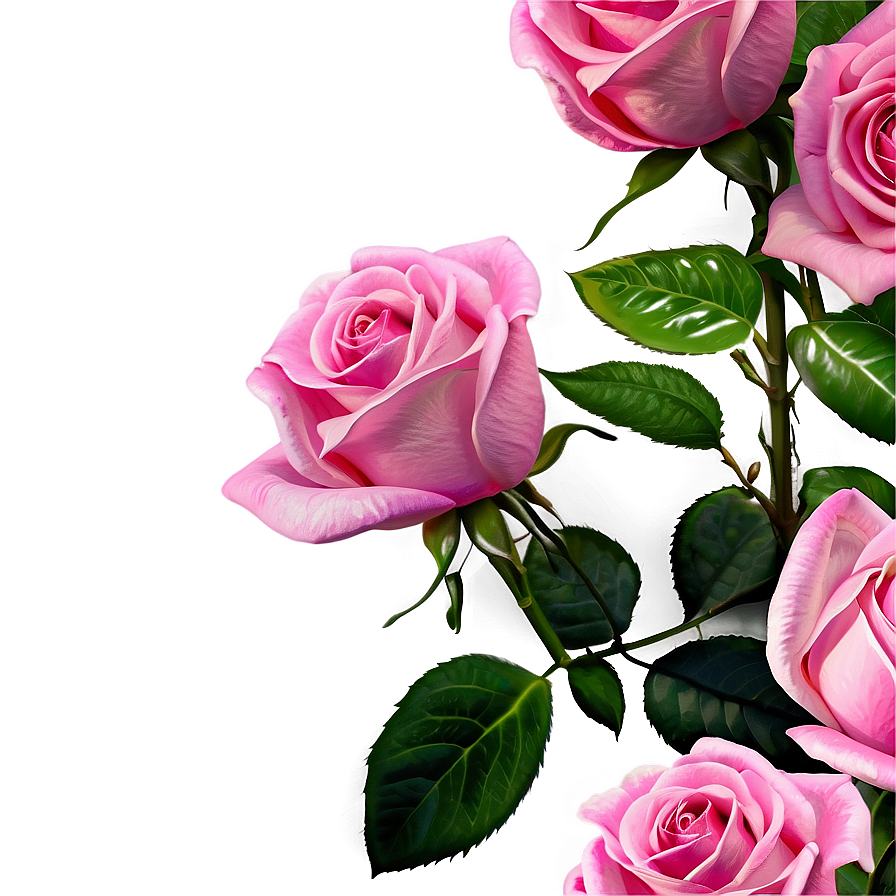 Pink Rose Garden PNG gtj7 PNG with transparent background