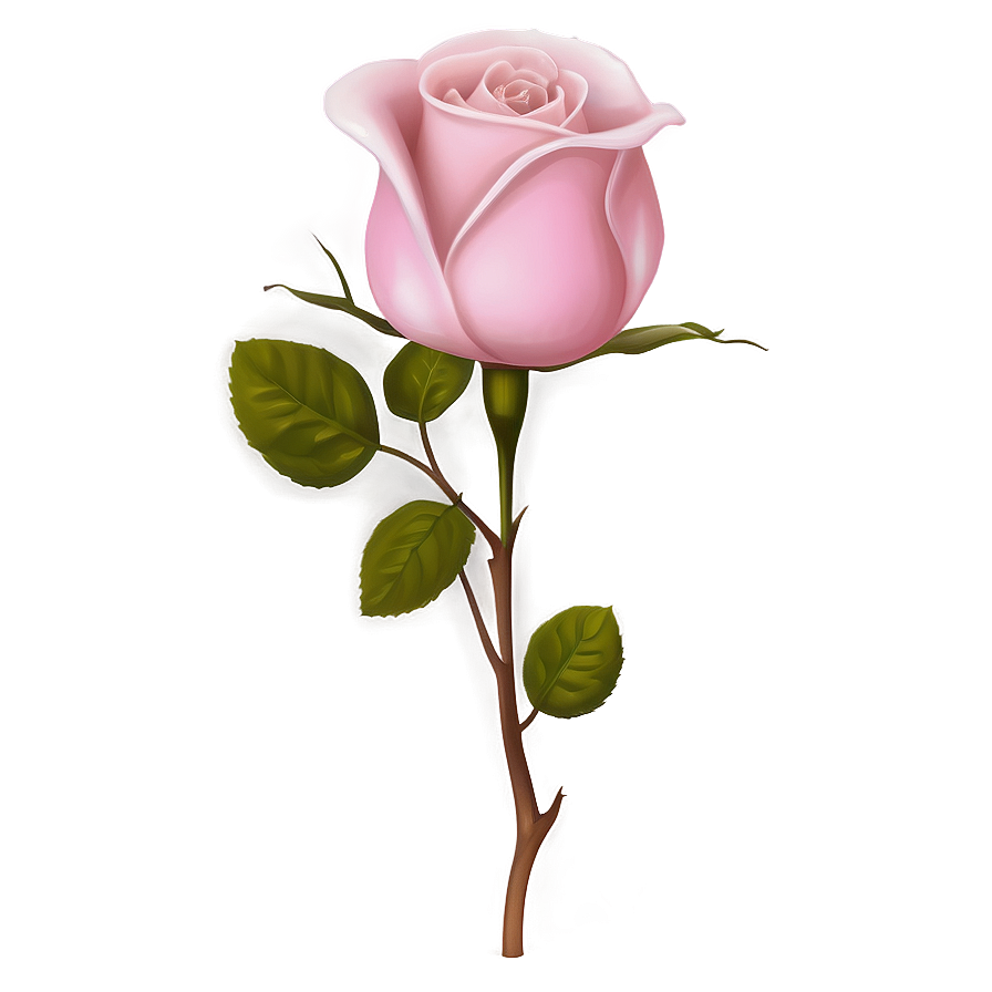 Pink Rose In Bloom Png 49