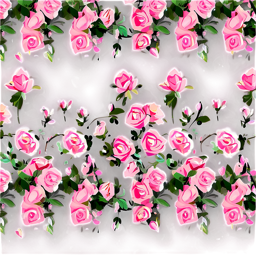 Pink Rose Pattern Png 48