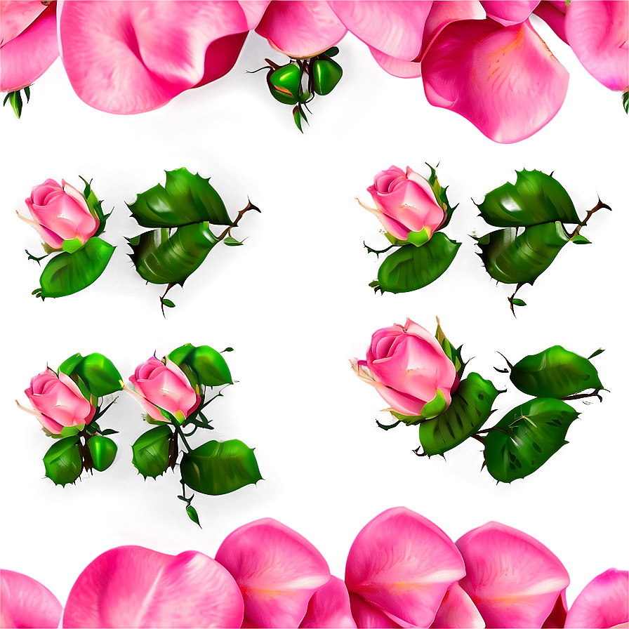 Pink Rose Petals PNG mss52 PNG with transparent background
