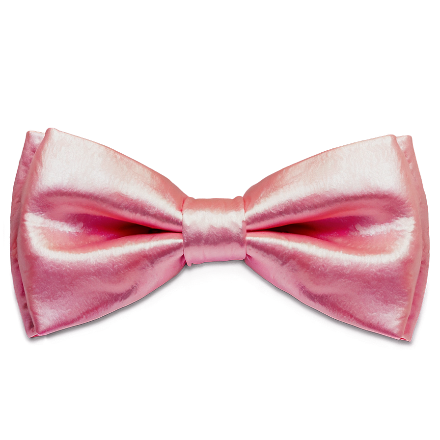 Pink Satin Bow Tie PNG 05252024 PNG image with a transparent background, free high-resolution download
