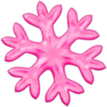 Pink Snowflake Emoji