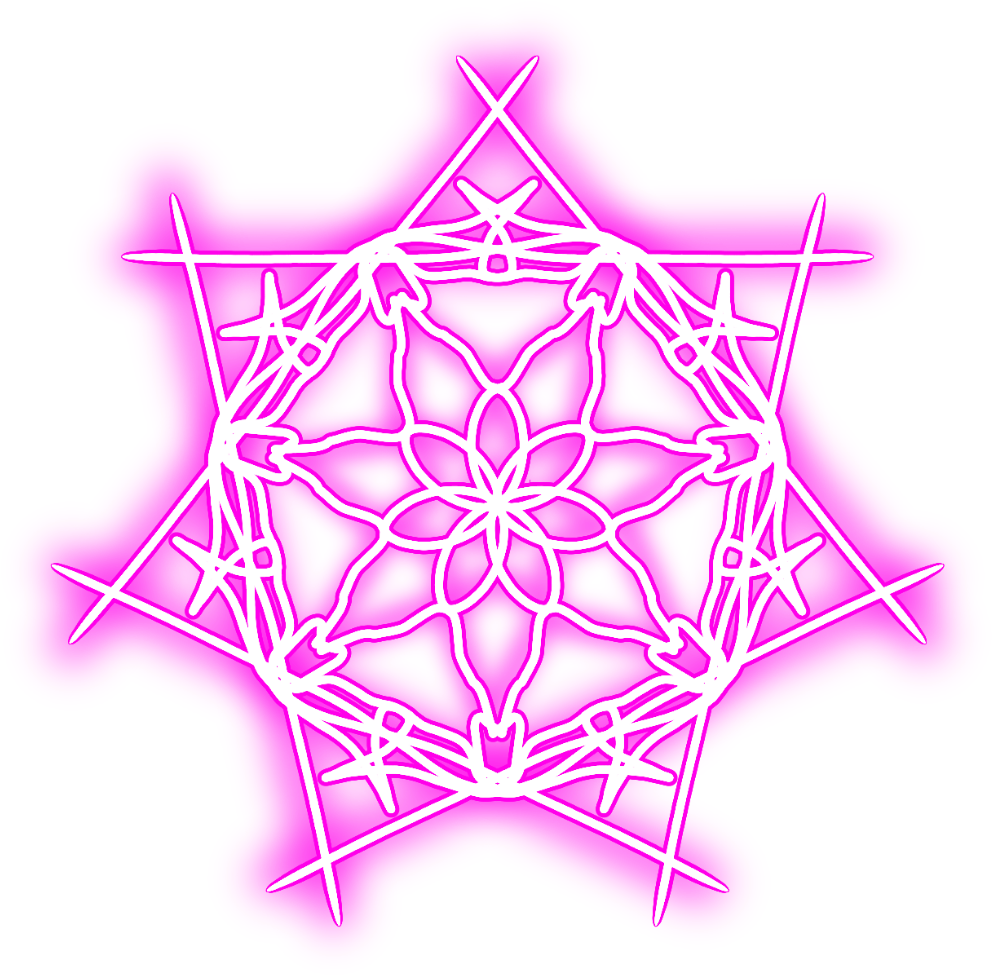 Pink Snowflake Star Graphic