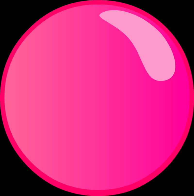 Pink Sphere Bubble Illustration