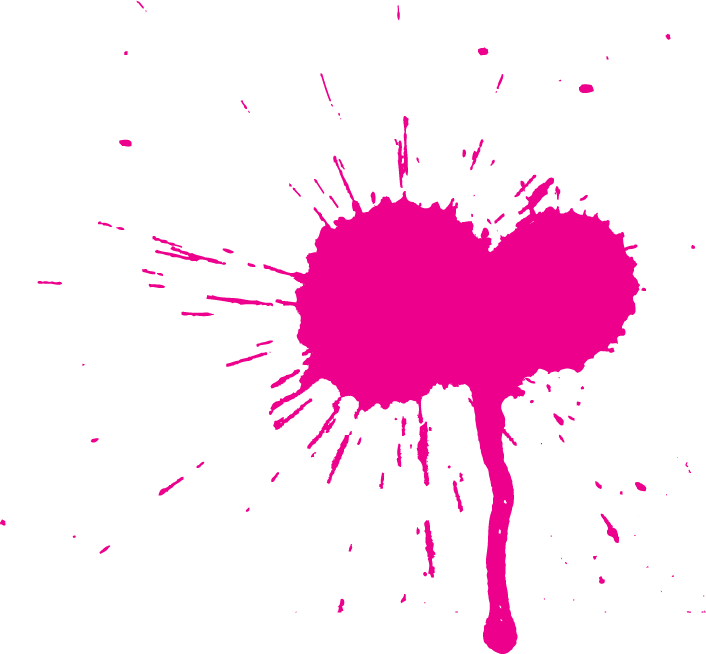 Pink Splatter Graphic