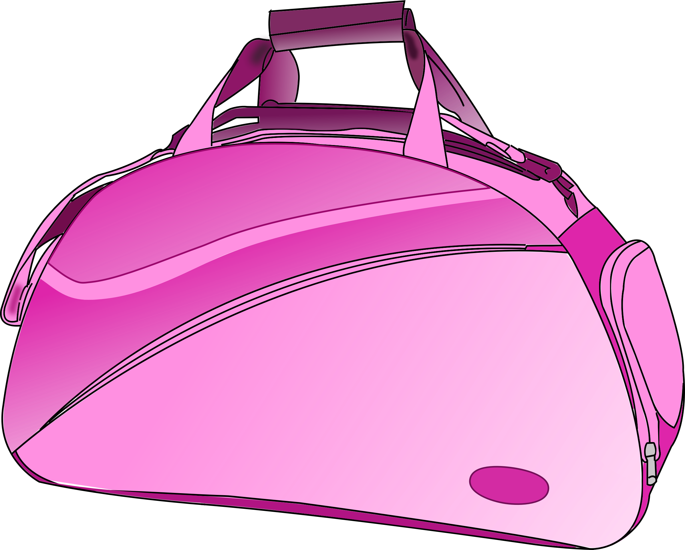 Pink Purse Clipart - Duffel Bag Clip Art, HD Png Download PNG with transparent background