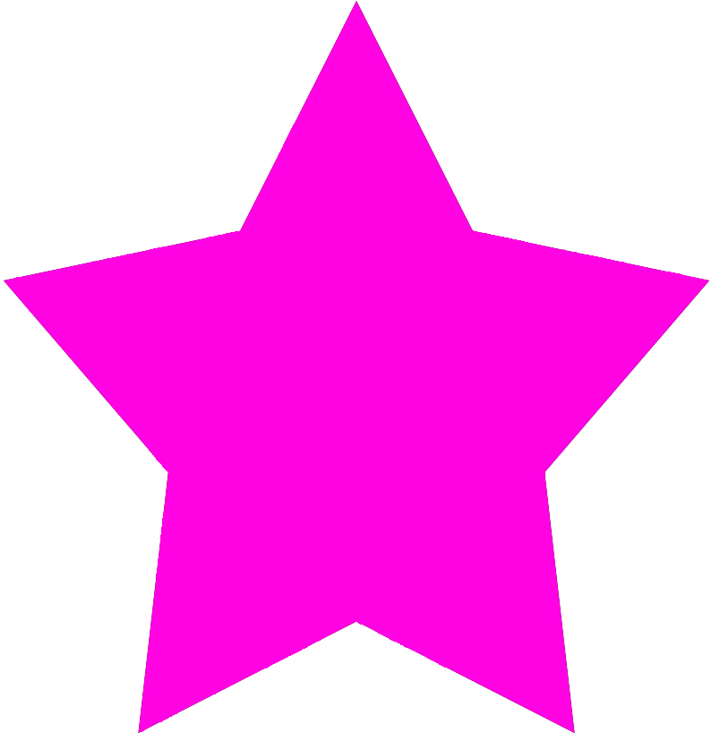 Pink Star Shape