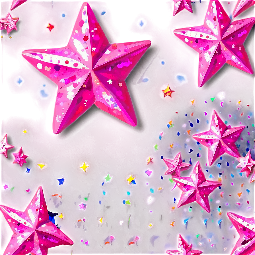 Pink Stars Png Mtj