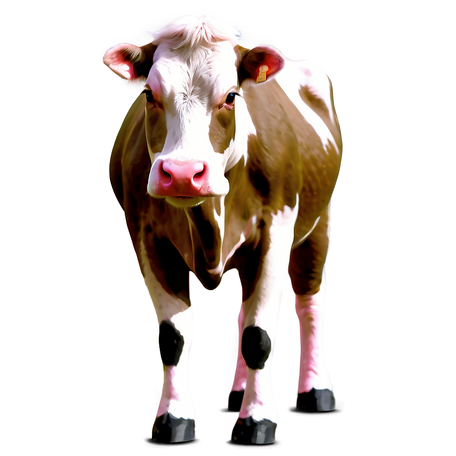 Pink Strawberry Cow Art Png 06252024