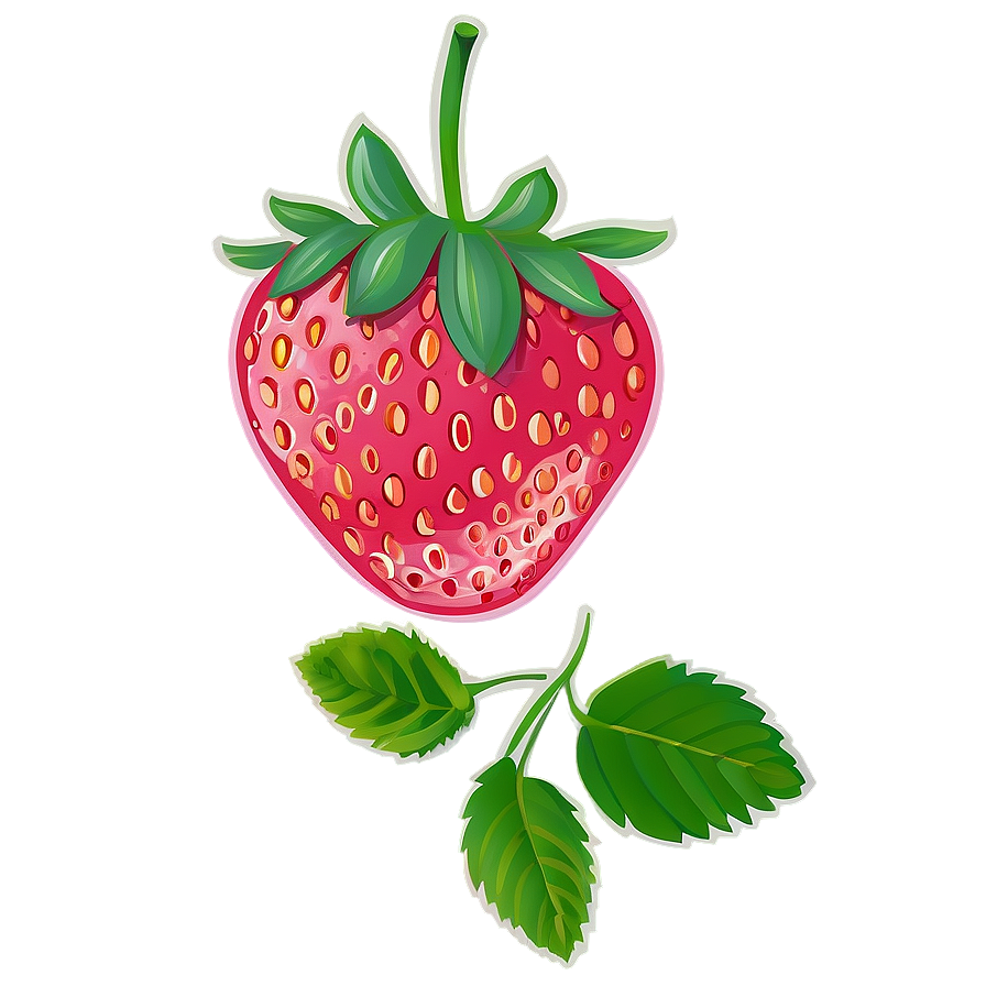 Pink Strawberry Cute Png Bxj