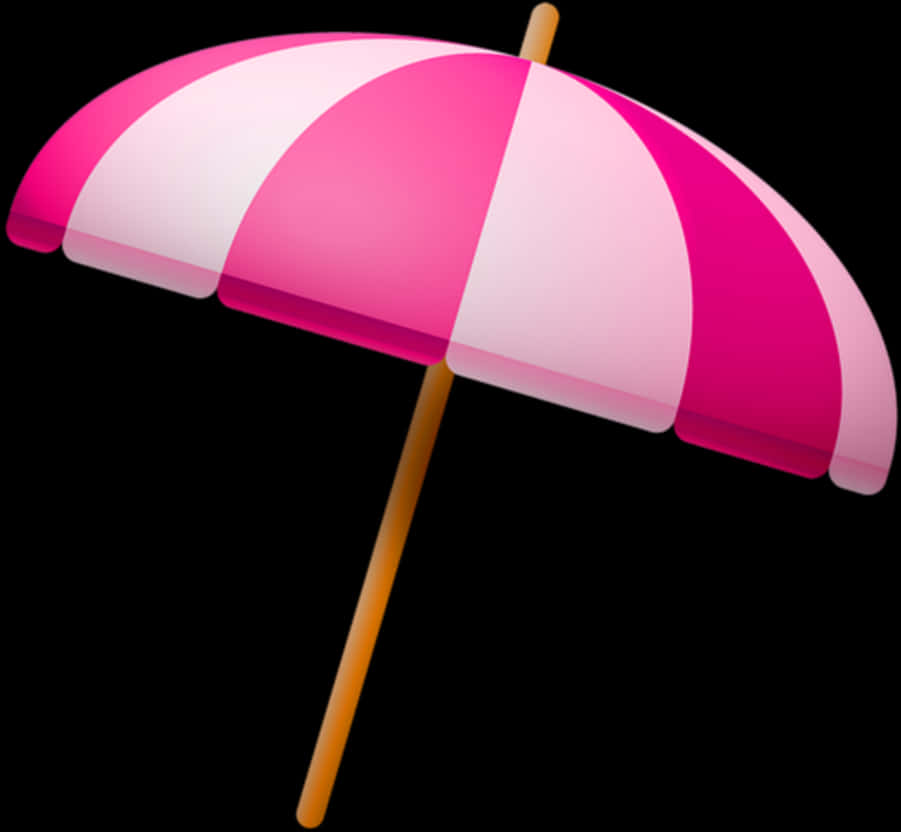 Pink Striped Umbrella Graphic