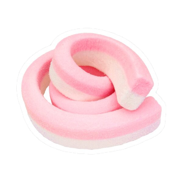 Pink Swirled Marshmallow Treat PNG with transparent background