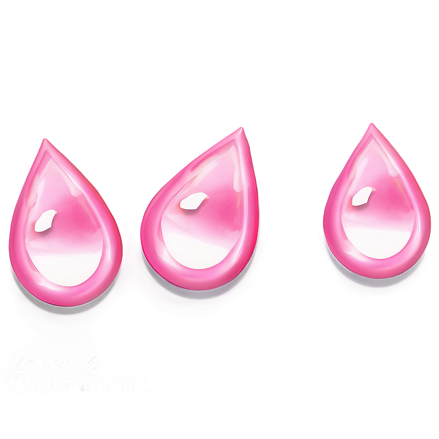 Pink Teardrop Png 38