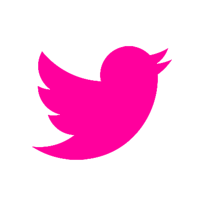 Pink Twitter Logo Circle