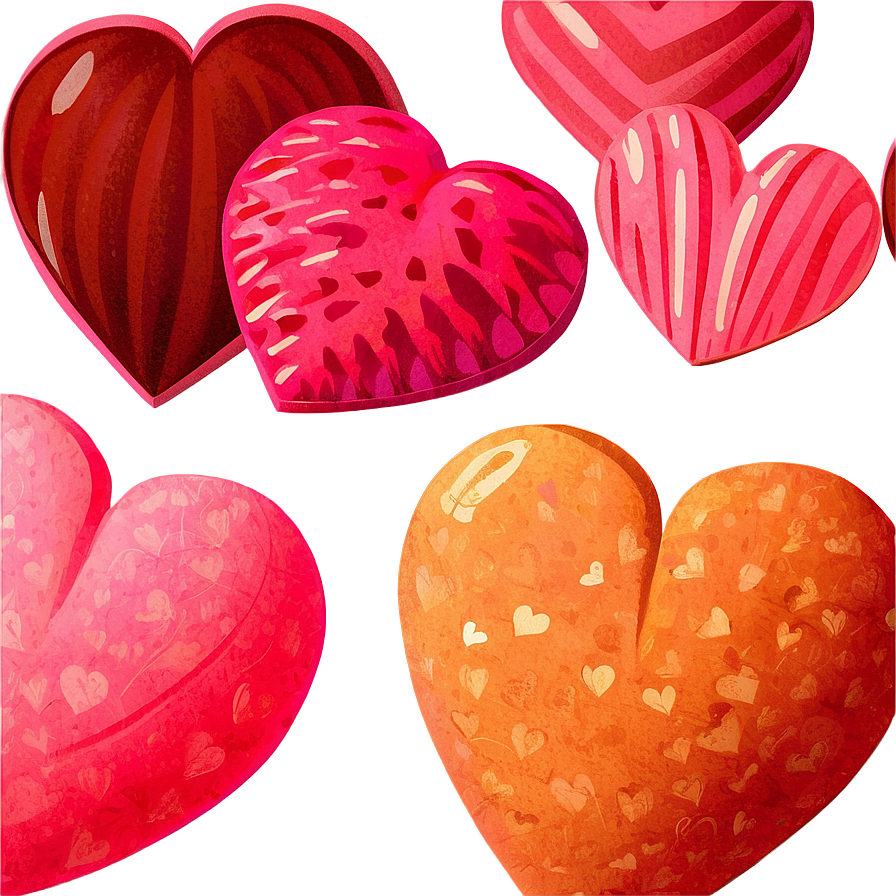 Pink Valentine Heart Illustration PNG 2 PNG image with a transparent background, free high-resolution download