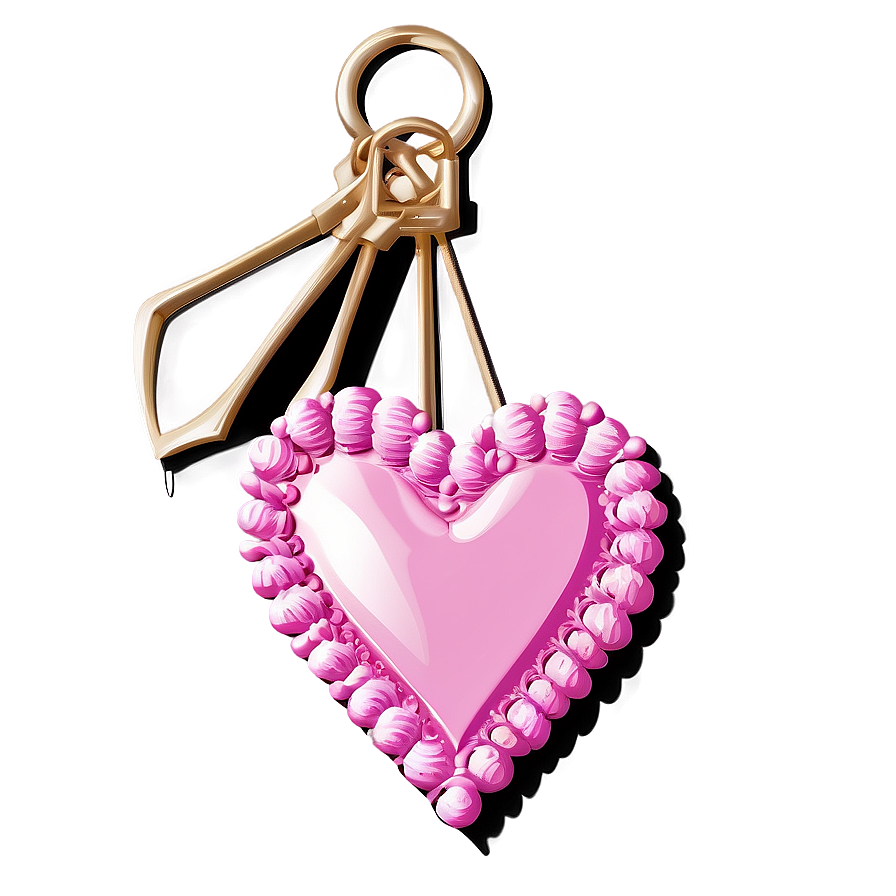 Pink Valentine Heart Illustration Png Lnx