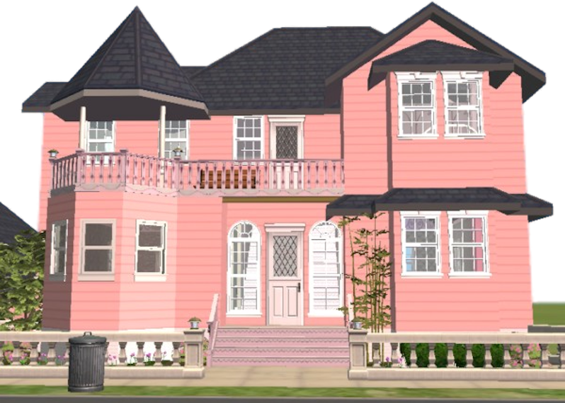 Share This Image - Minecraft Barbie Mansion PNG with transparent background