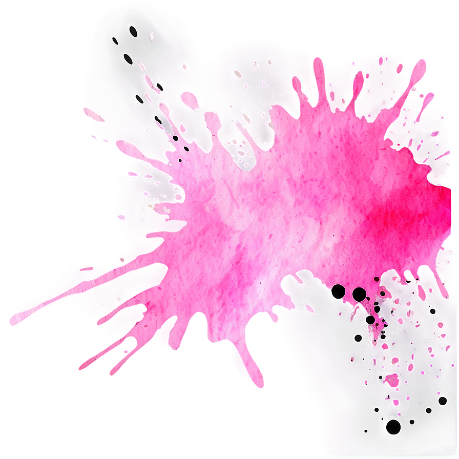 Pink Watercolor Splash Png 05062024