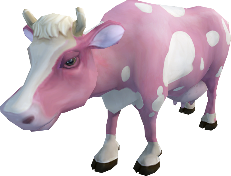 Transparent Cattle Png - Strawberry Cow Runescape, Png Download PNG with transparent background