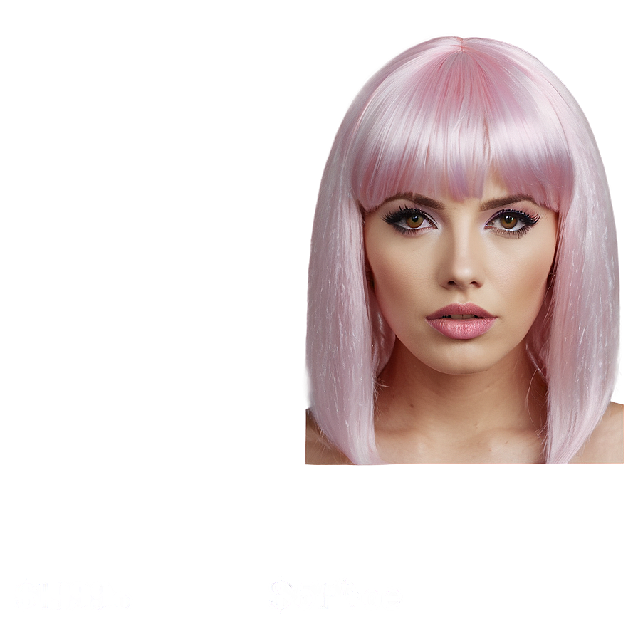 Pink Wig Png 38