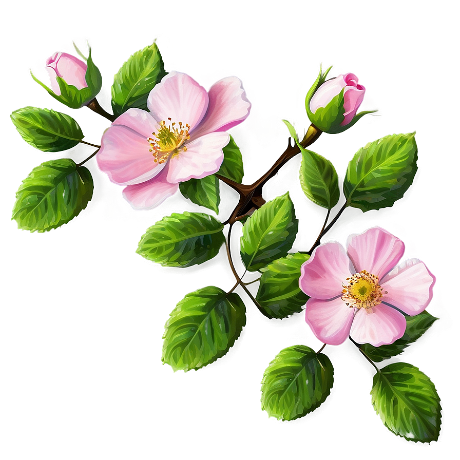 Pink Wild Rose Png 82