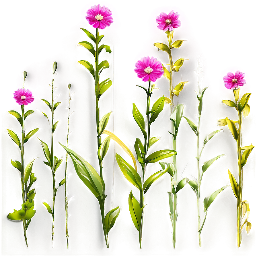 Pink Wildflower Meadow Png Ebx82