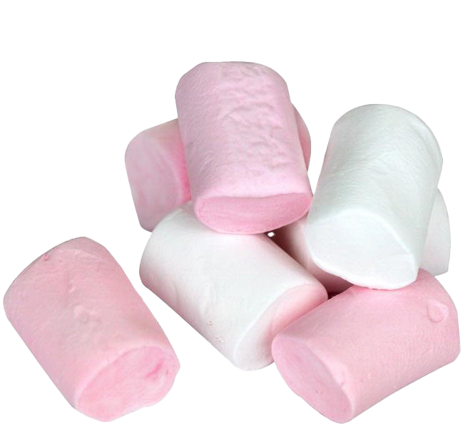 Pinkand White Marshmallows PNG with transparent background