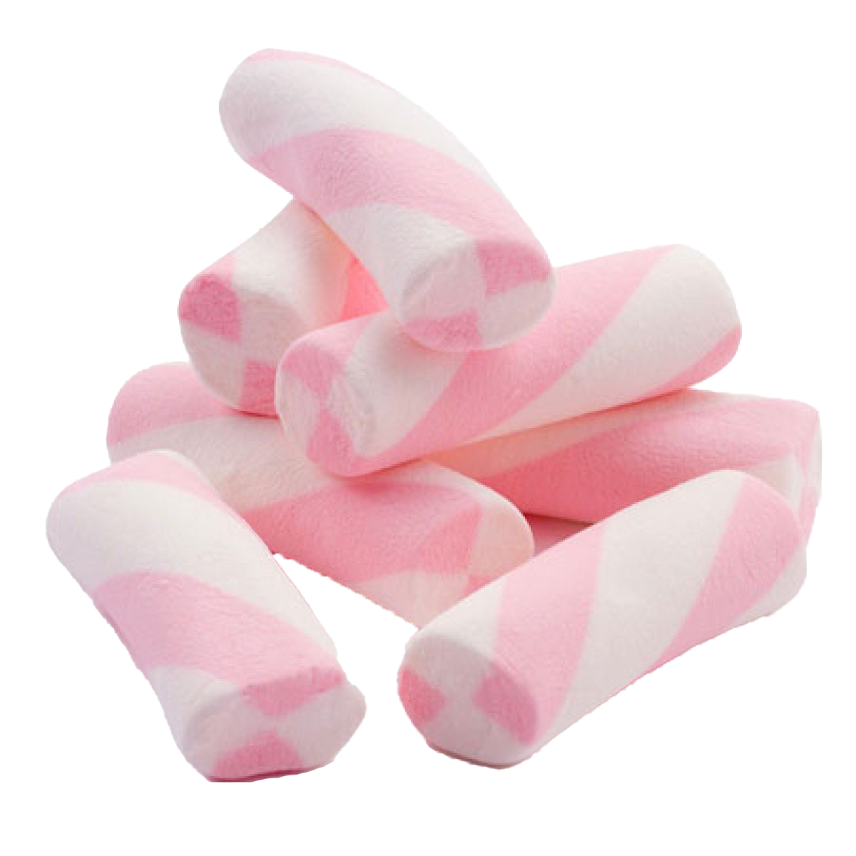 Pinkand White Marshmallows Transparent Background PNG with transparent background