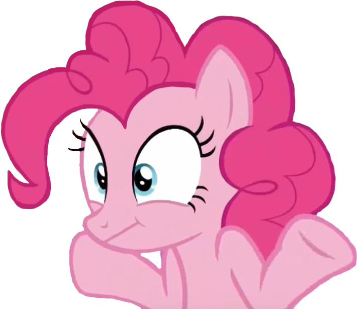 Transparent Shrugging Pinkie Pie [reupload With Improvements - Mlp Pinkie Pie Excited, HD Png Download PNG with transparent background