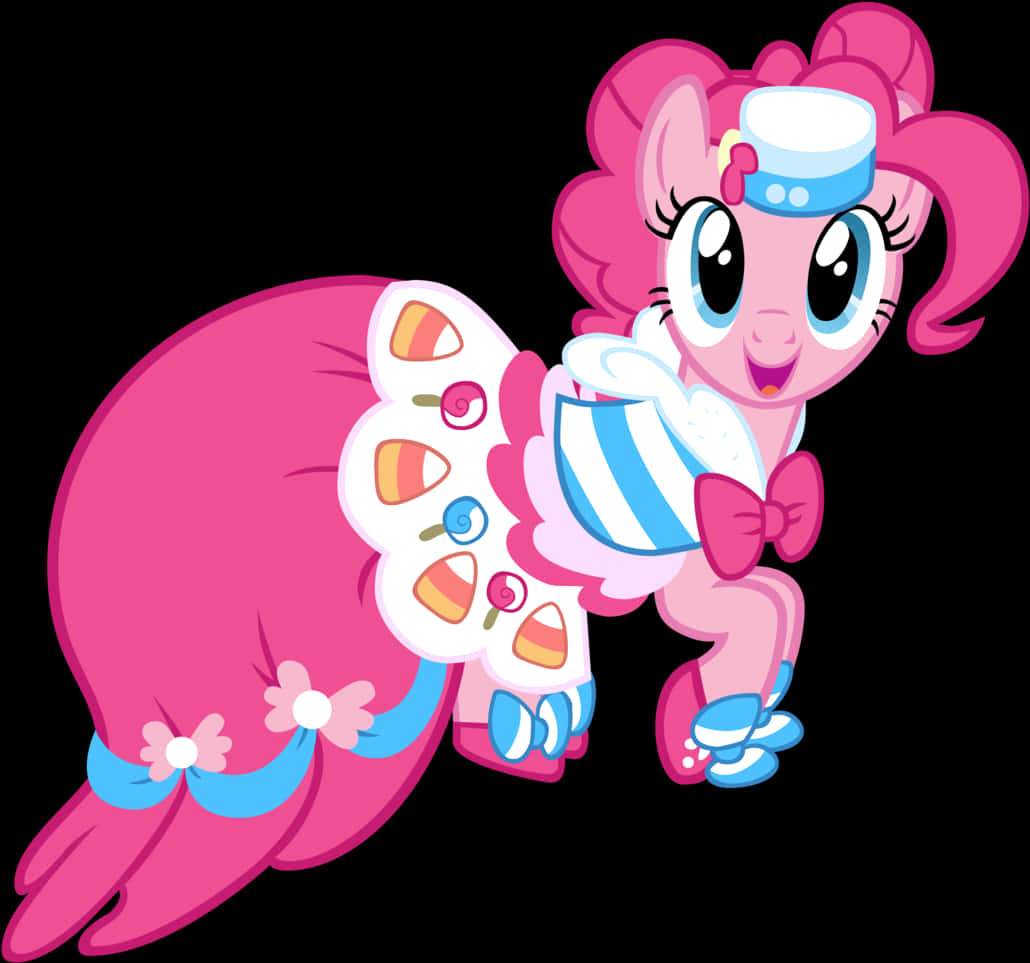 Pinkie Pie Rainbow Dash Fluttershy Princess Celestia - My Little Pony Pinkie Pie Gala, HD Png Download PNG with transparent background