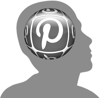 Pinterest Inspired Brain Illustration PNG with transparent background