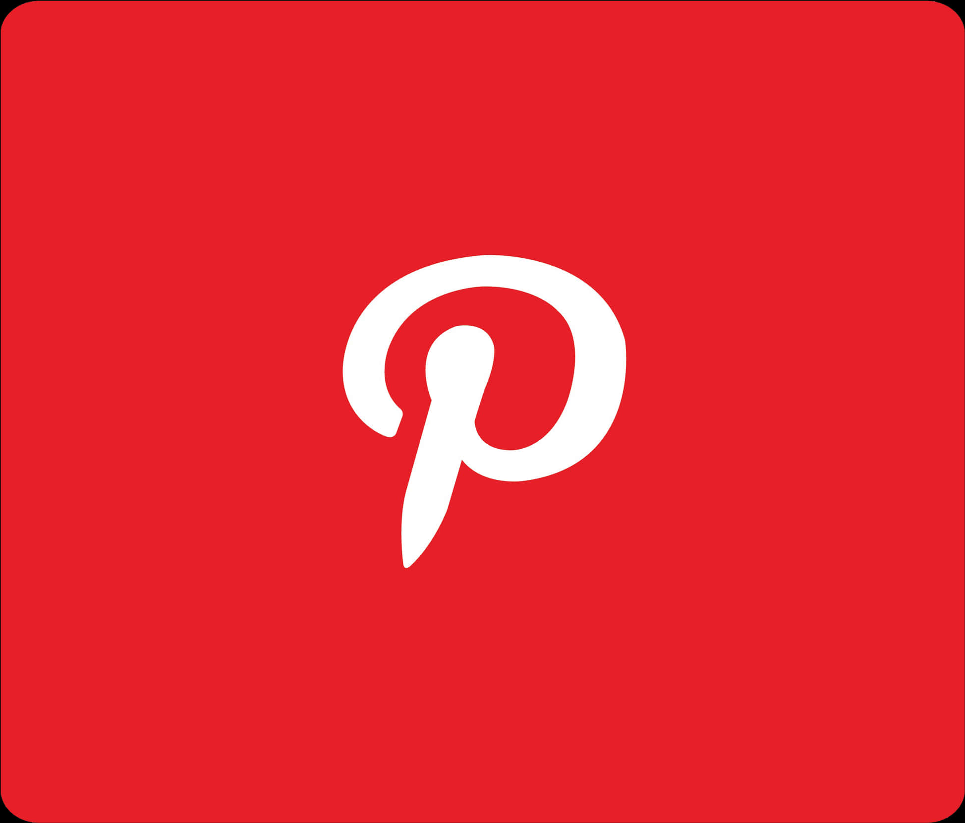 Pinterest Logo Red Background