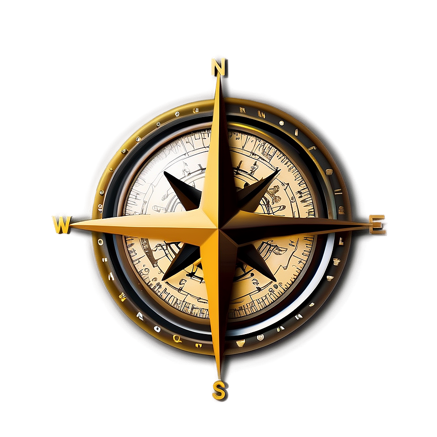 Pirate Compass And Map Png 4