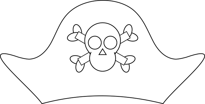 Pirate Hat Skulland Crossbones Vector