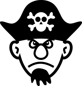 Pirate Icon Graphic PNG with transparent background