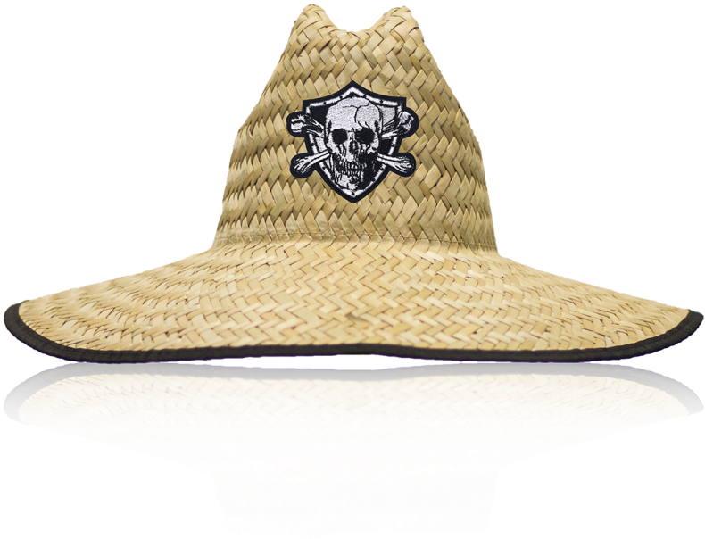 Pirate Skull Emblem Straw Hat