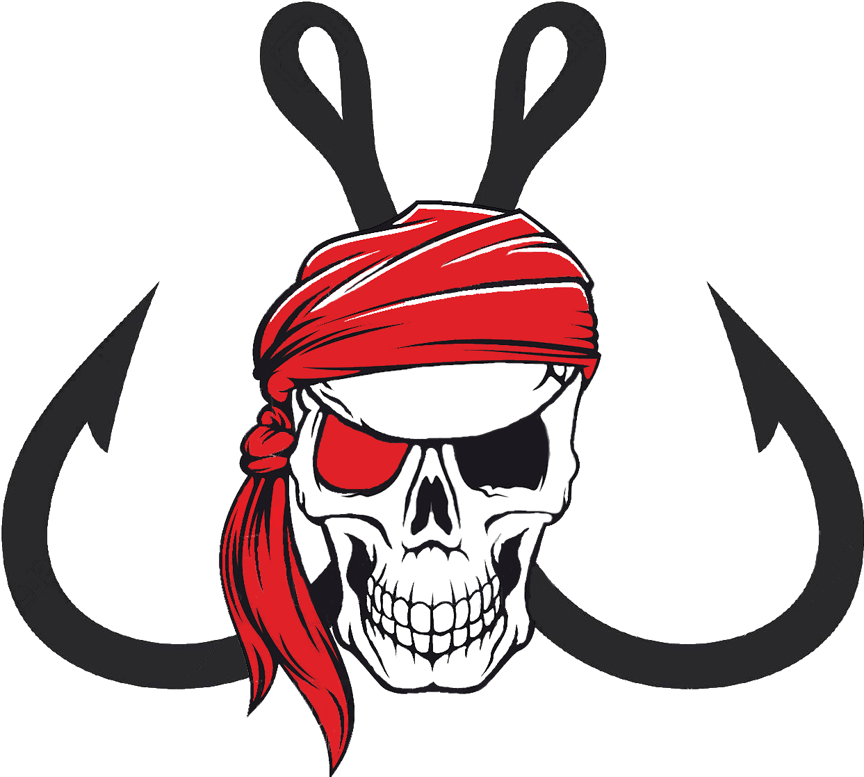 Pirate Skull Red Bandana