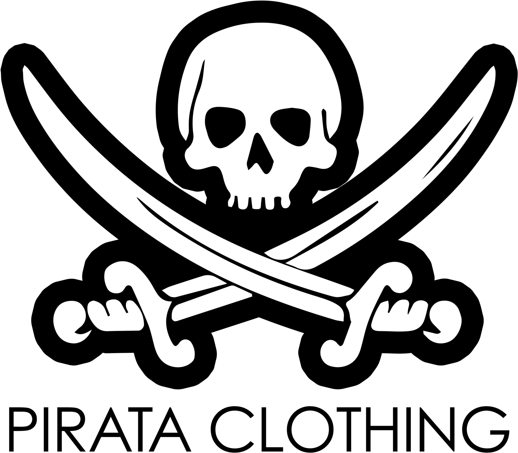 Pirate Skulland Swords Logo