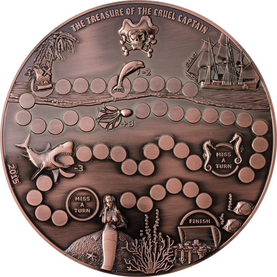 Pirate Themed Board Game Coin Design