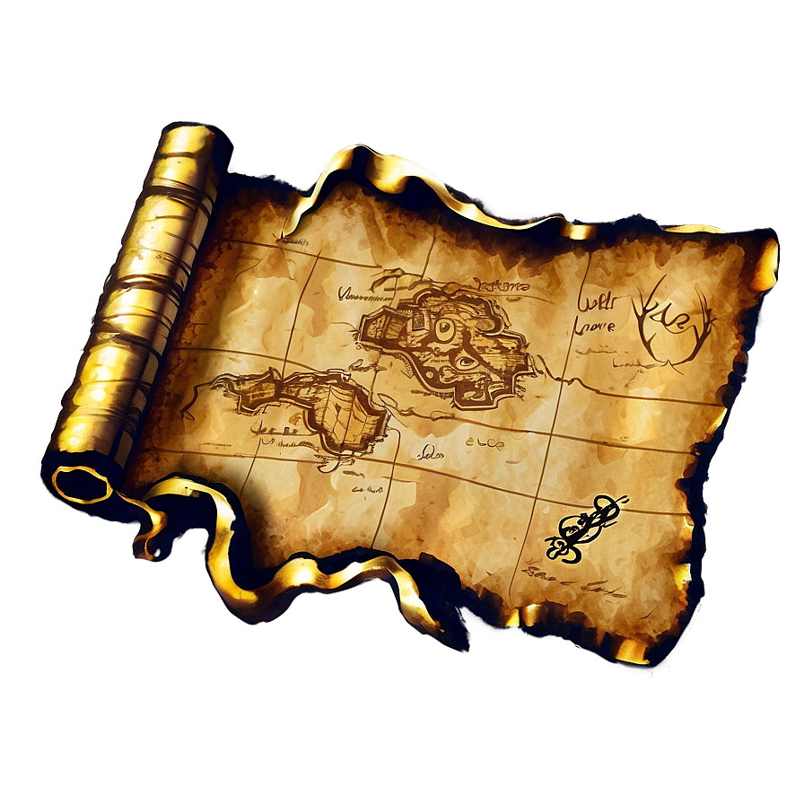 Pirate Treasure Map PNG 05212024 PNG with transparent background