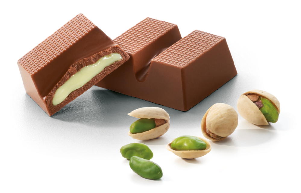 Pistachio Filled Chocolate Bars