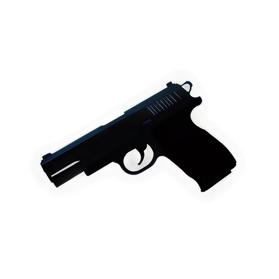 Pistol Silhouette PNG 12 PNG with transparent background