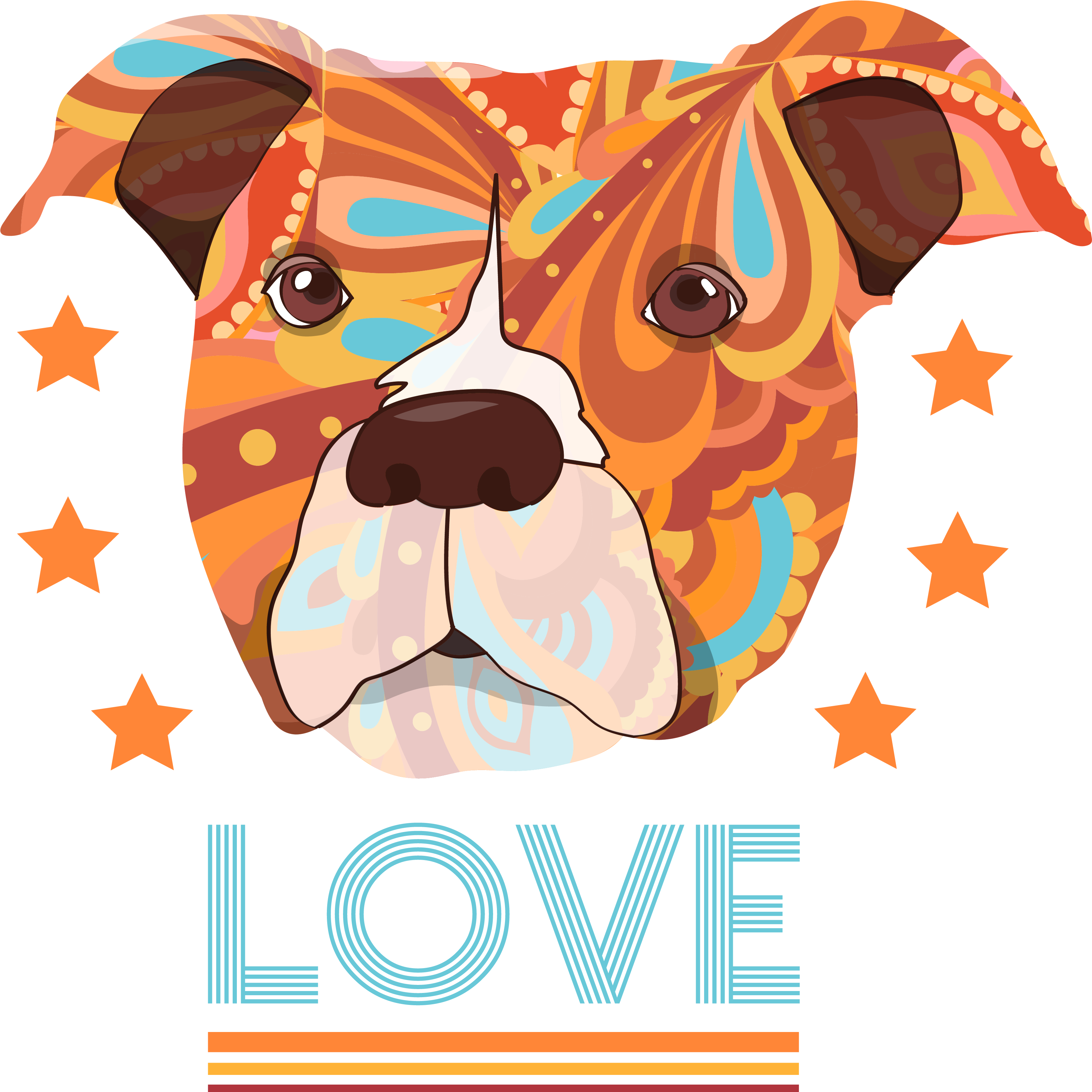 Pitbull Love Design - Boxer, HD Png Download PNG with transparent background