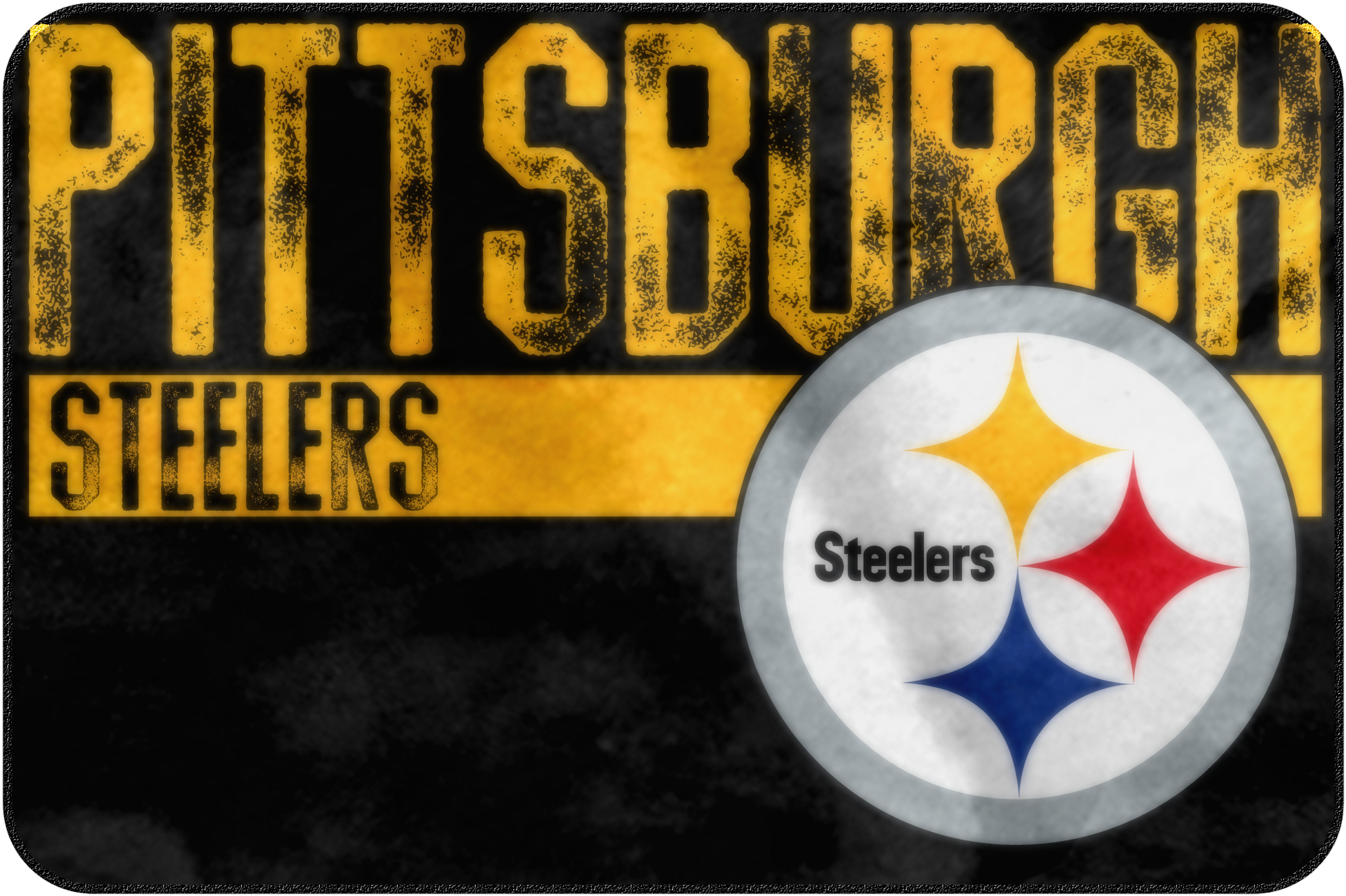 Pittsburgh Steelers Nfl Bathroom Decorative Foam Rug - Pittsburgh Steelers PNG with transparent background