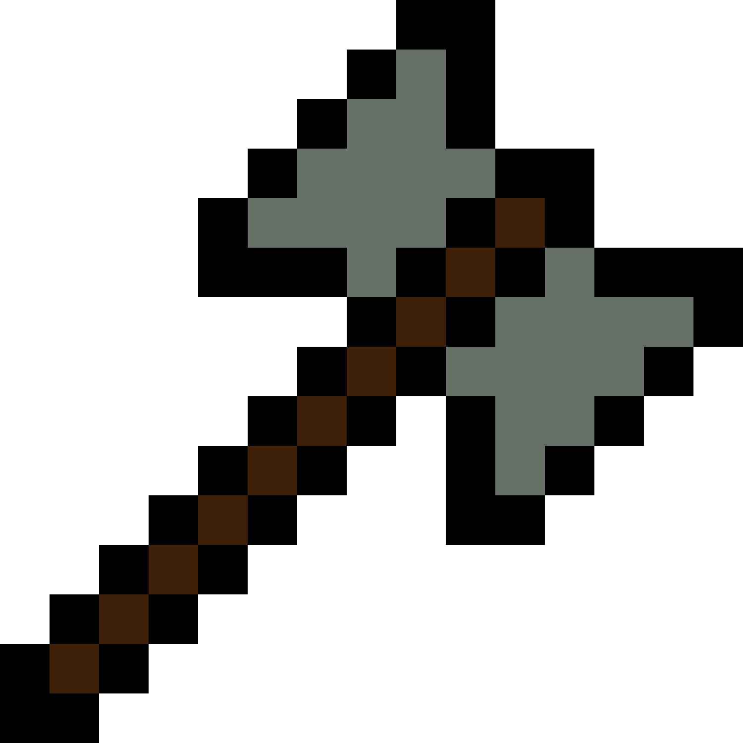 Minecraft Pixel Axe - Minecraft Diamond Axe Png, Transparent Png PNG with transparent background