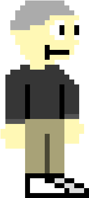 Pixel Art Businessman