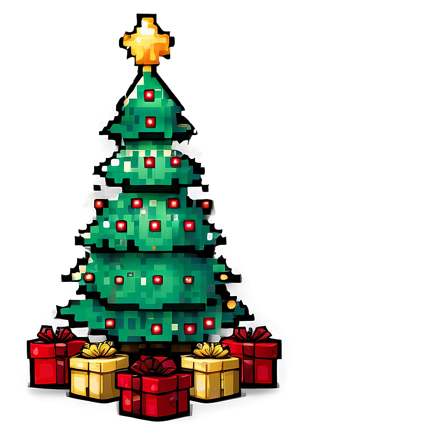 Pixel Art Christmas Tree Png Tcs