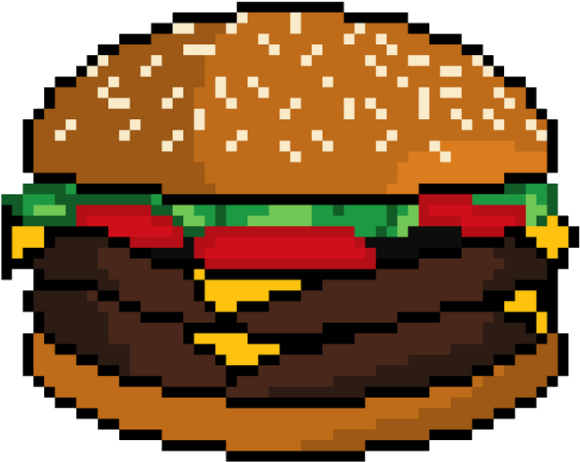 Pixel Art Classic Hamburger